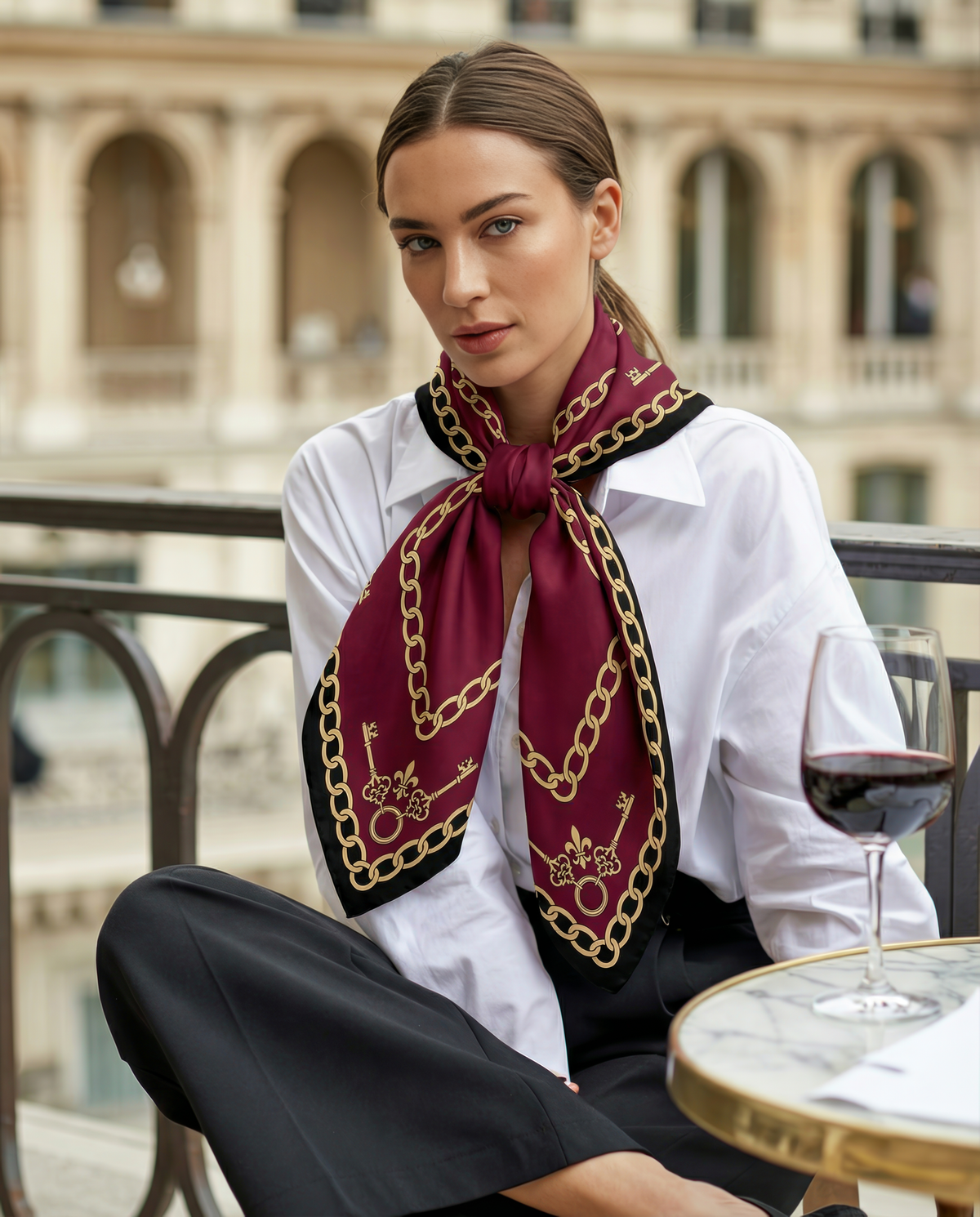 Le Carré Interdit — French Silk Scarf - Luxury Bondage | Day & Night